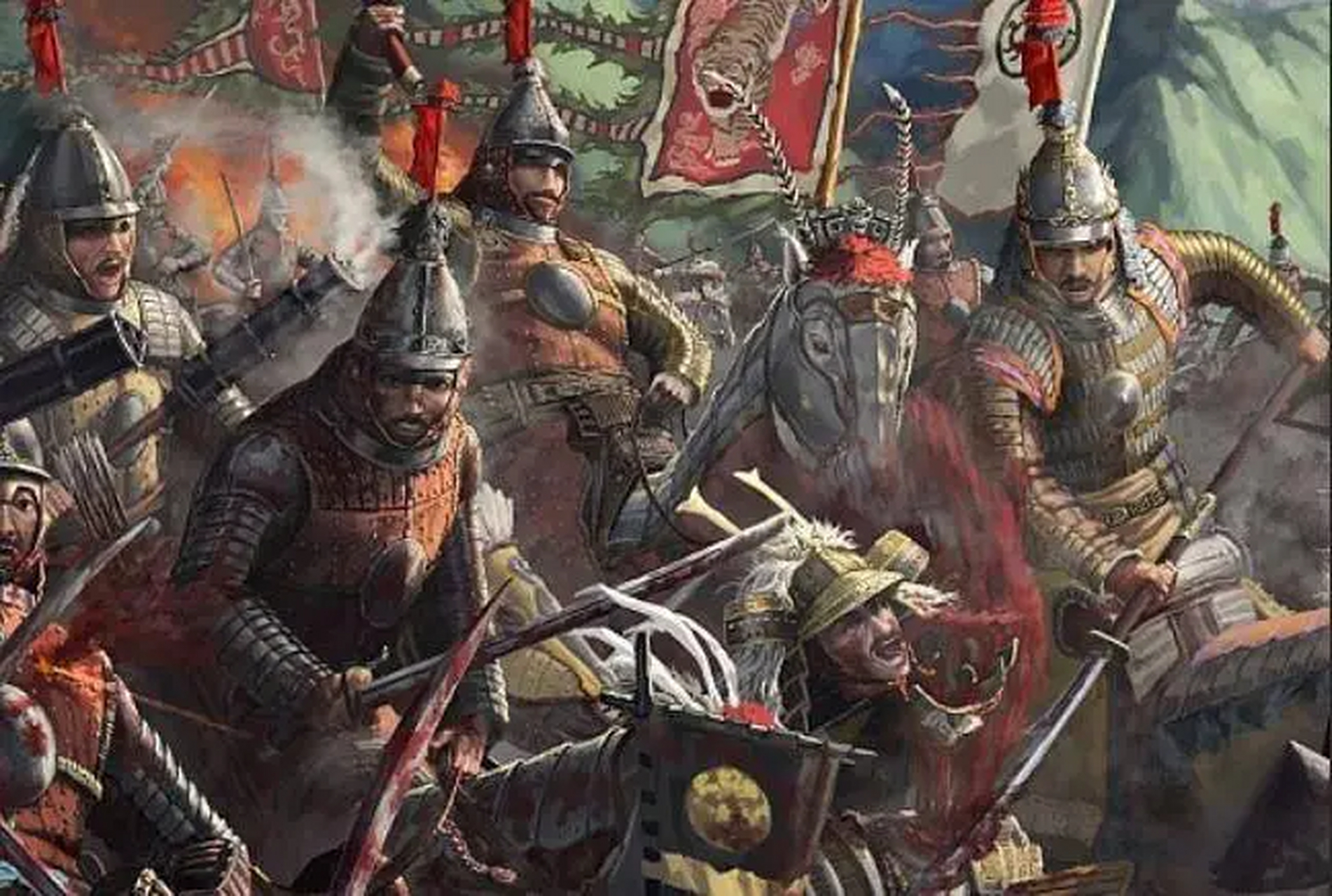 1588年,日本太阁丰臣秀吉基本统一日本后,以朝鲜拒绝攻明为由侵入