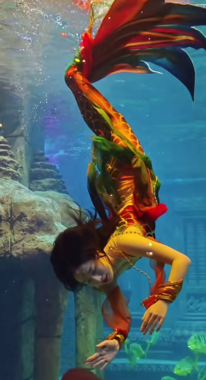 这样的美人鱼看的赏心悦目,百看不厌!好治愈!
