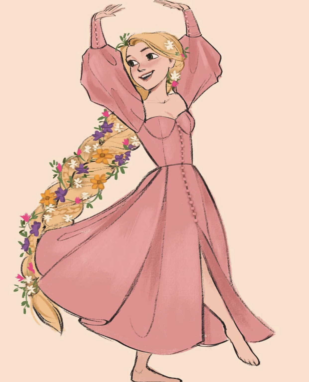 迪士尼公主的"晚礼服"扮相,花木兰一身中国红,艾莎美若天仙