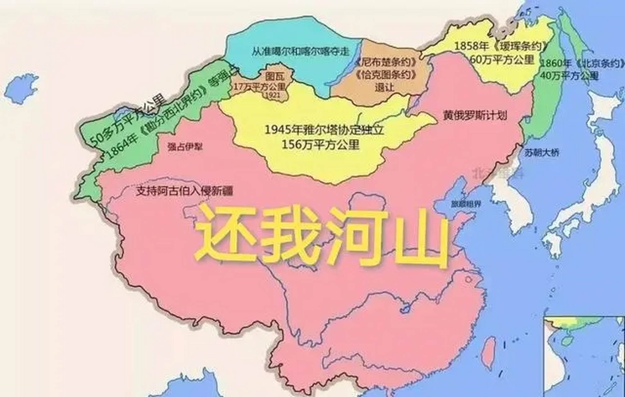 六张图,我把清朝版图前世今生说清楚.更客观,更有说服力.