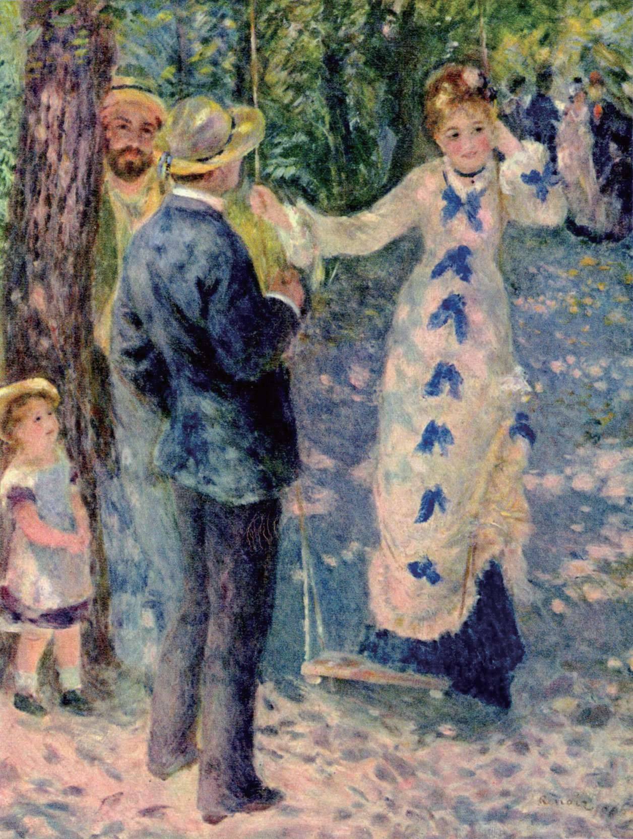 每日一幅名画|《秋千》雷诺阿 renoir 1876