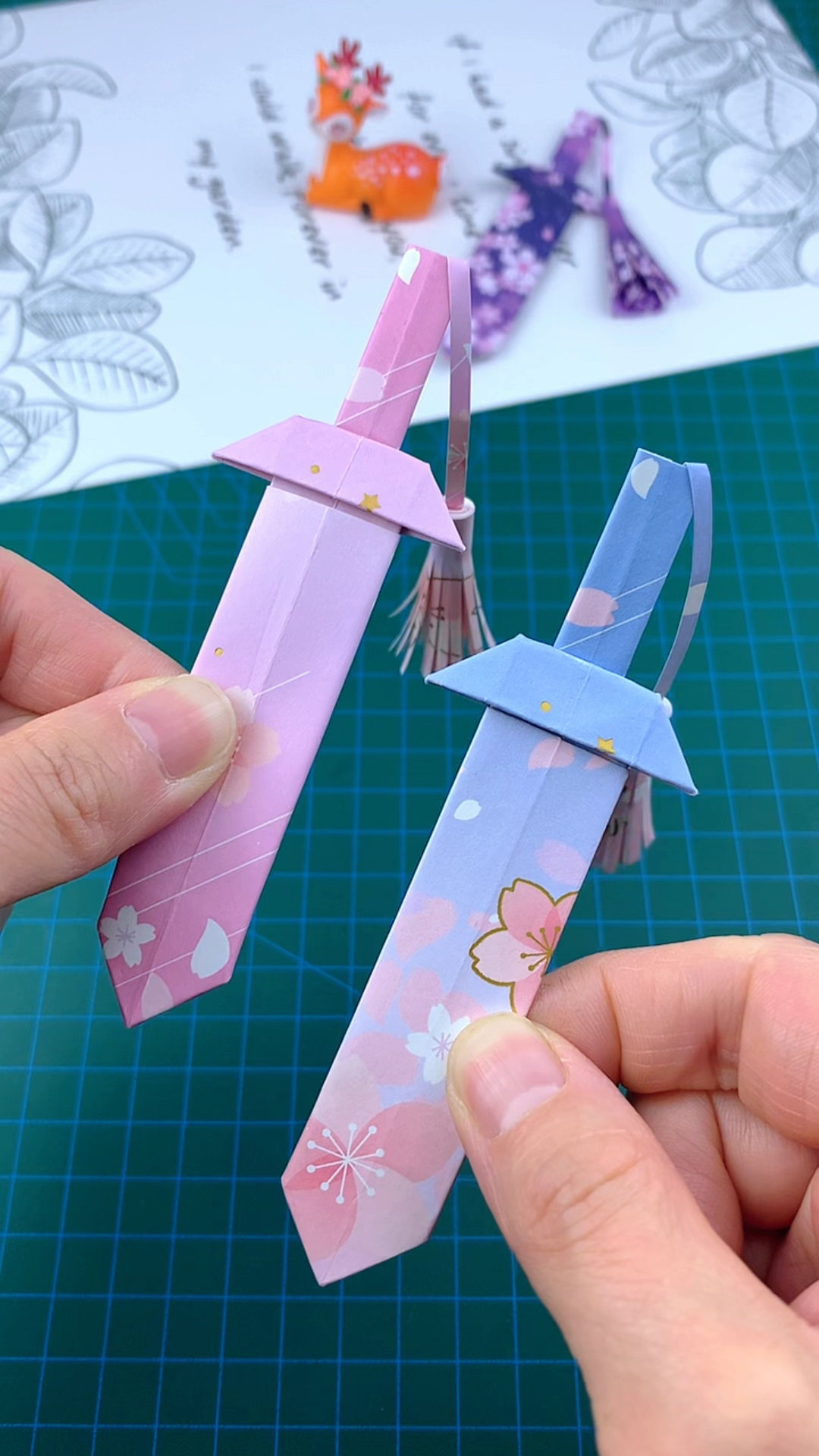 折纸手工简单宝剑图片