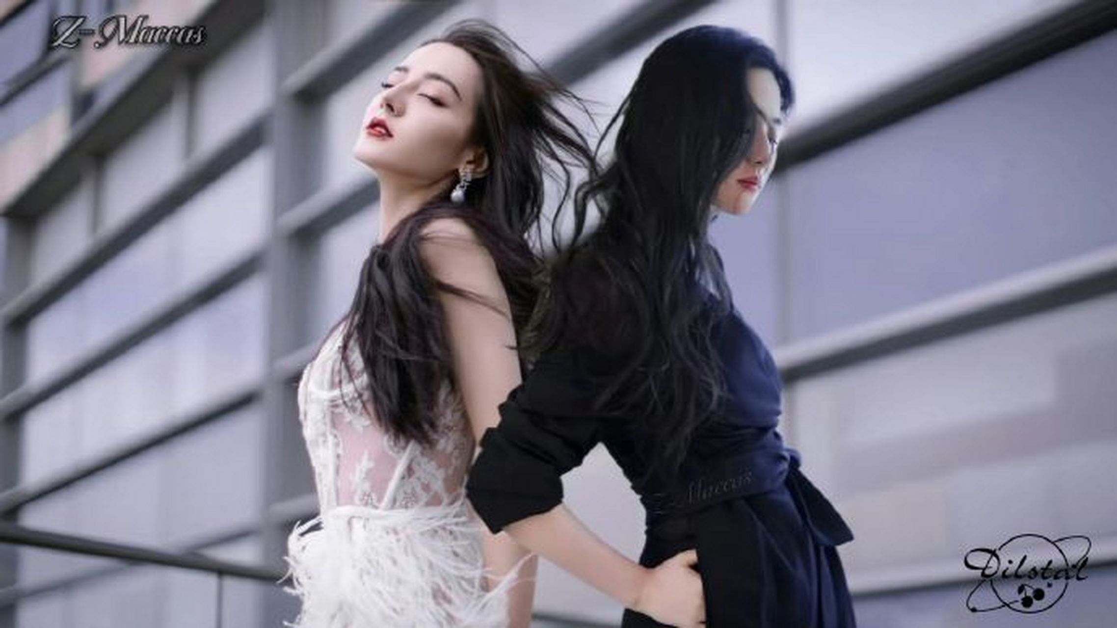 网友p的迪丽热巴刘亦菲同框照,九敏这是什么顶级神颜,对我眼睛很好!