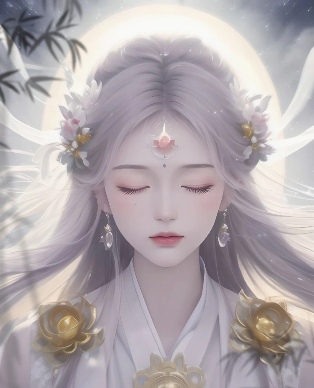 神女图:宁静致远,仙气飘飘