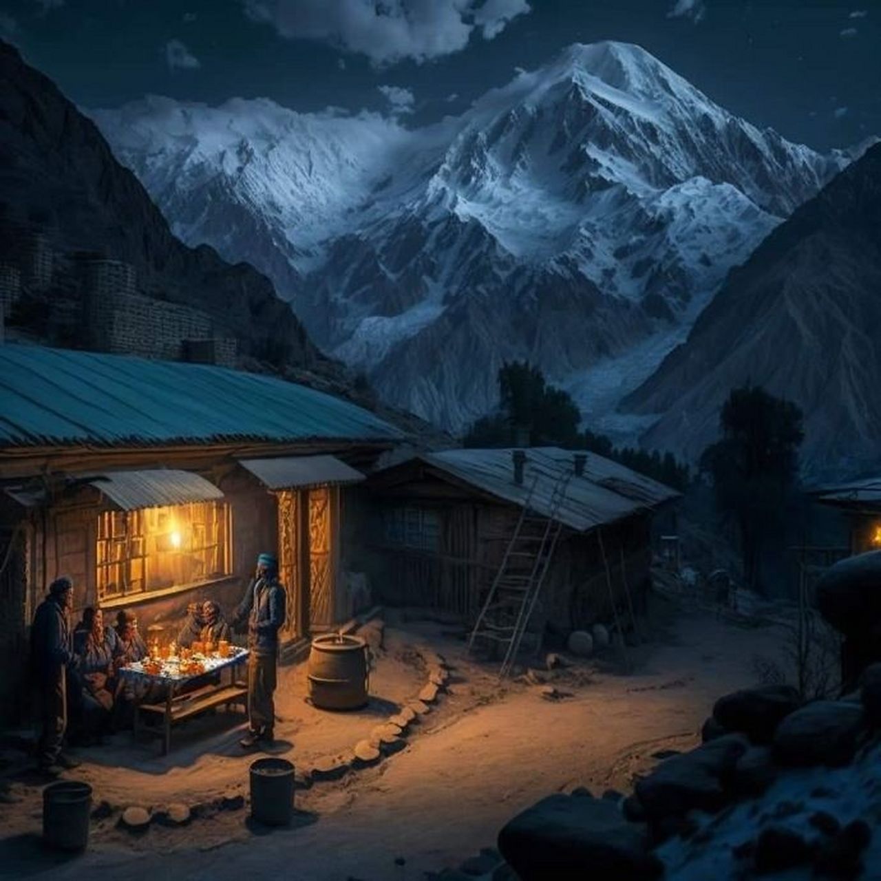 nanga parbat在乌尔都语中是"裸体之山"的意思,这是因为它附近没幽苘