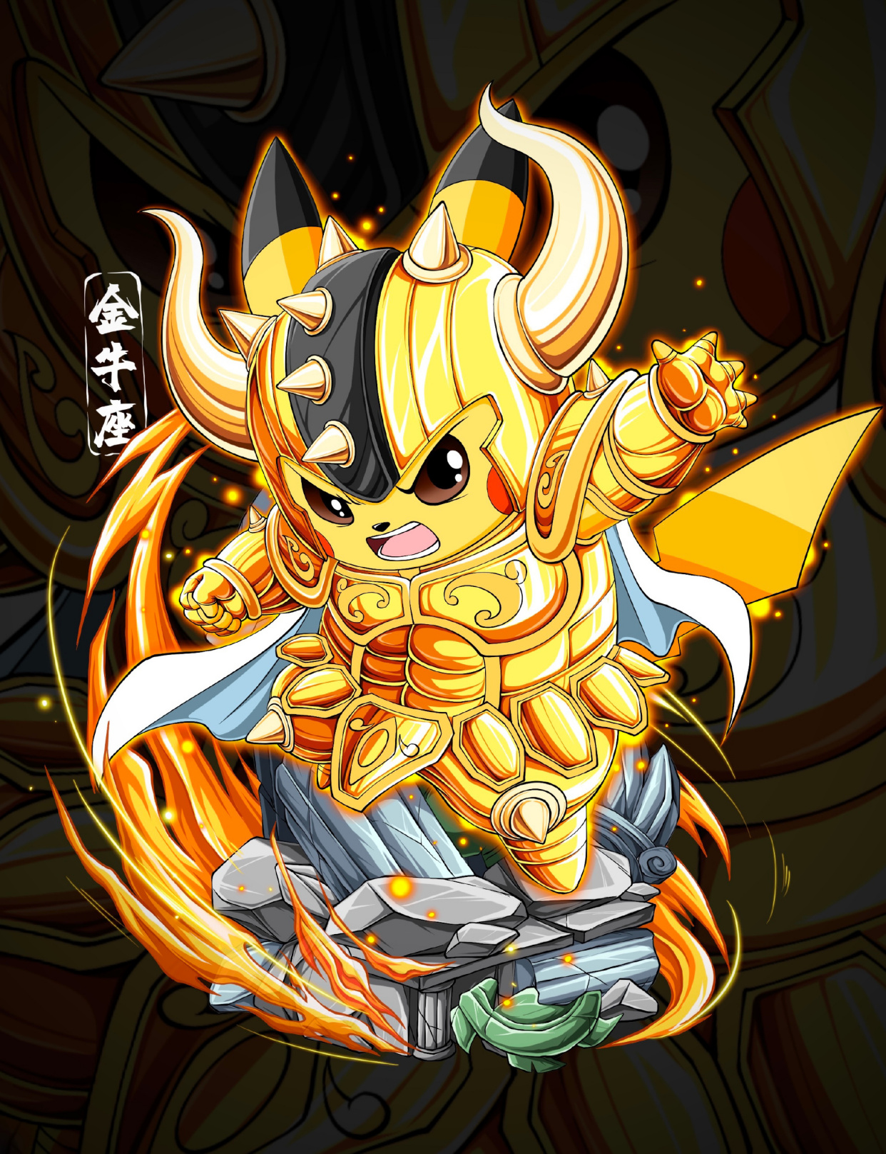 十二星座皮卡丘,天蝎有点凶戾之气,金牛十分威风!