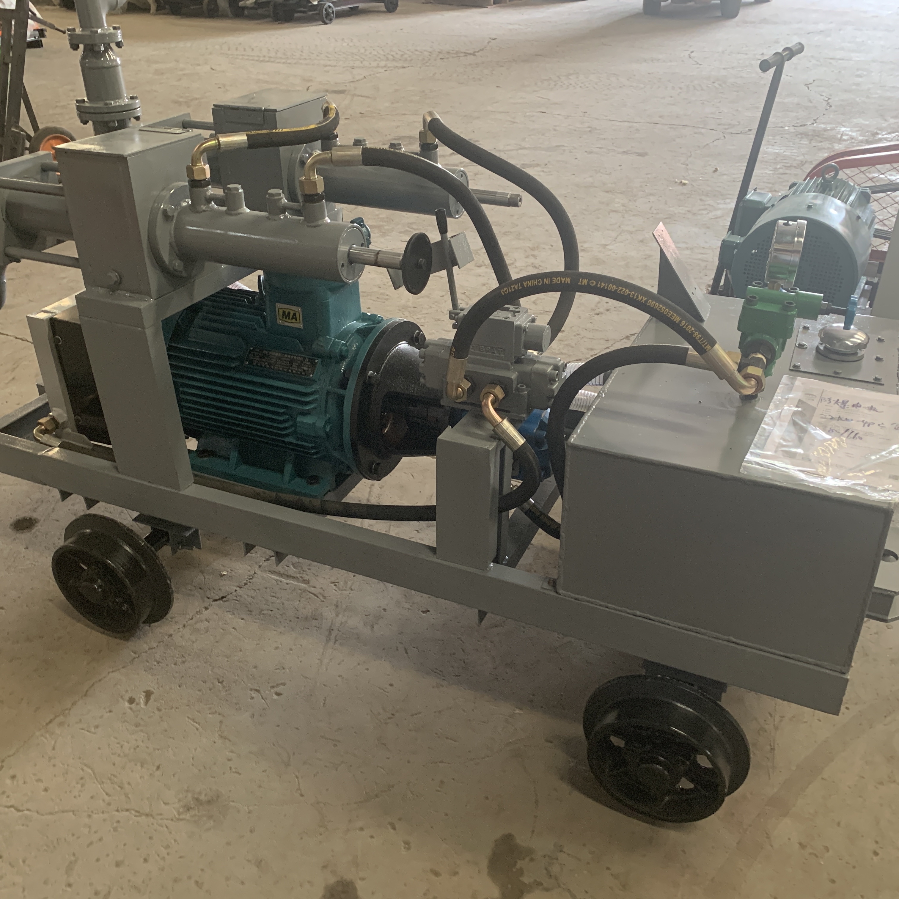 定制煤矿高压防爆22kw380v660v双液双缸水泥浆水玻璃注浆机