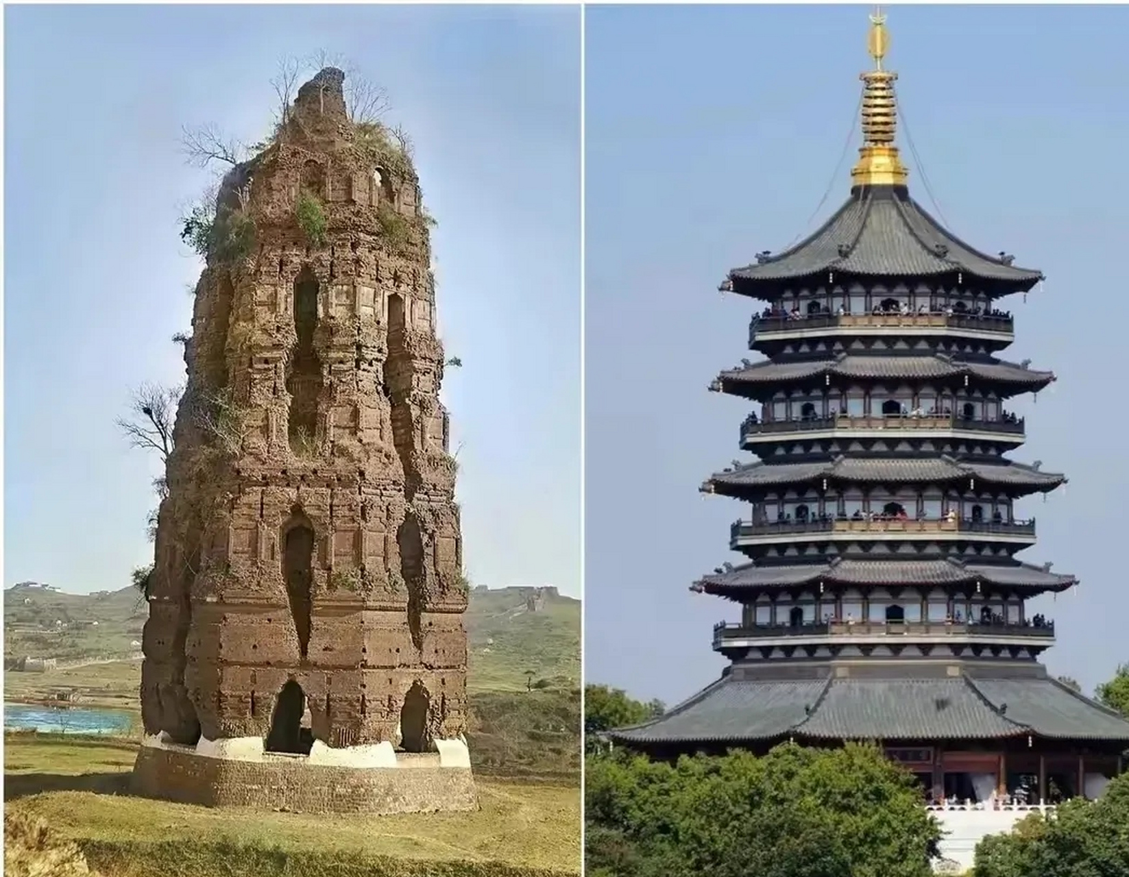 雷峰塔原貌很丑图片