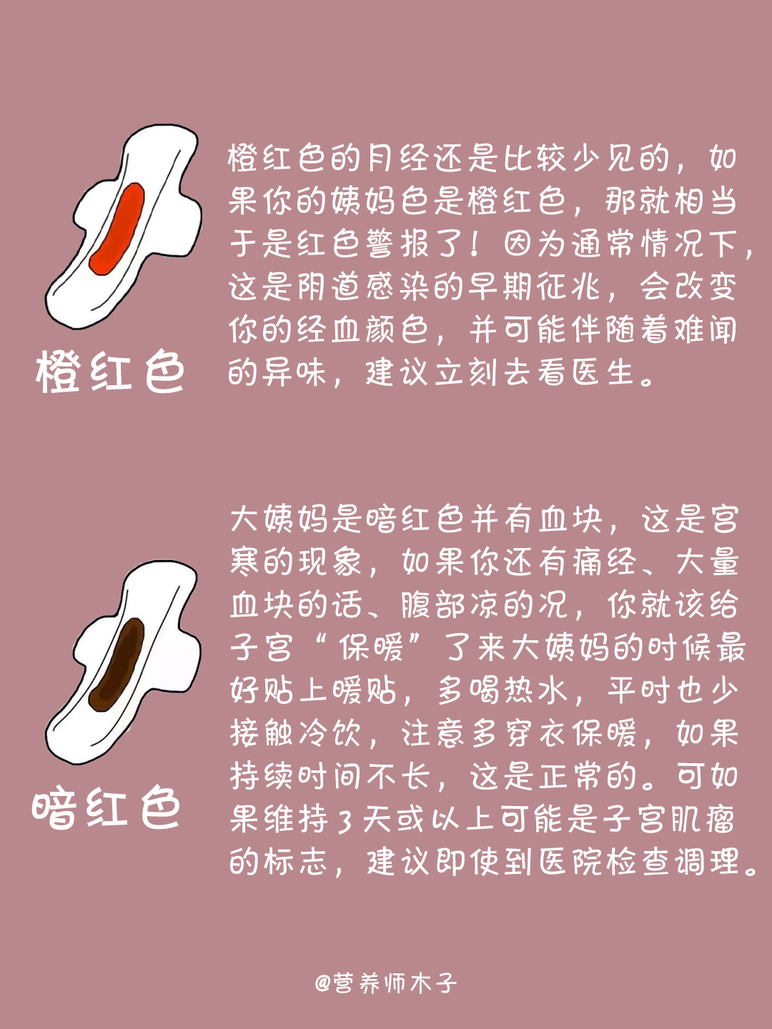 月经颜色正确图片