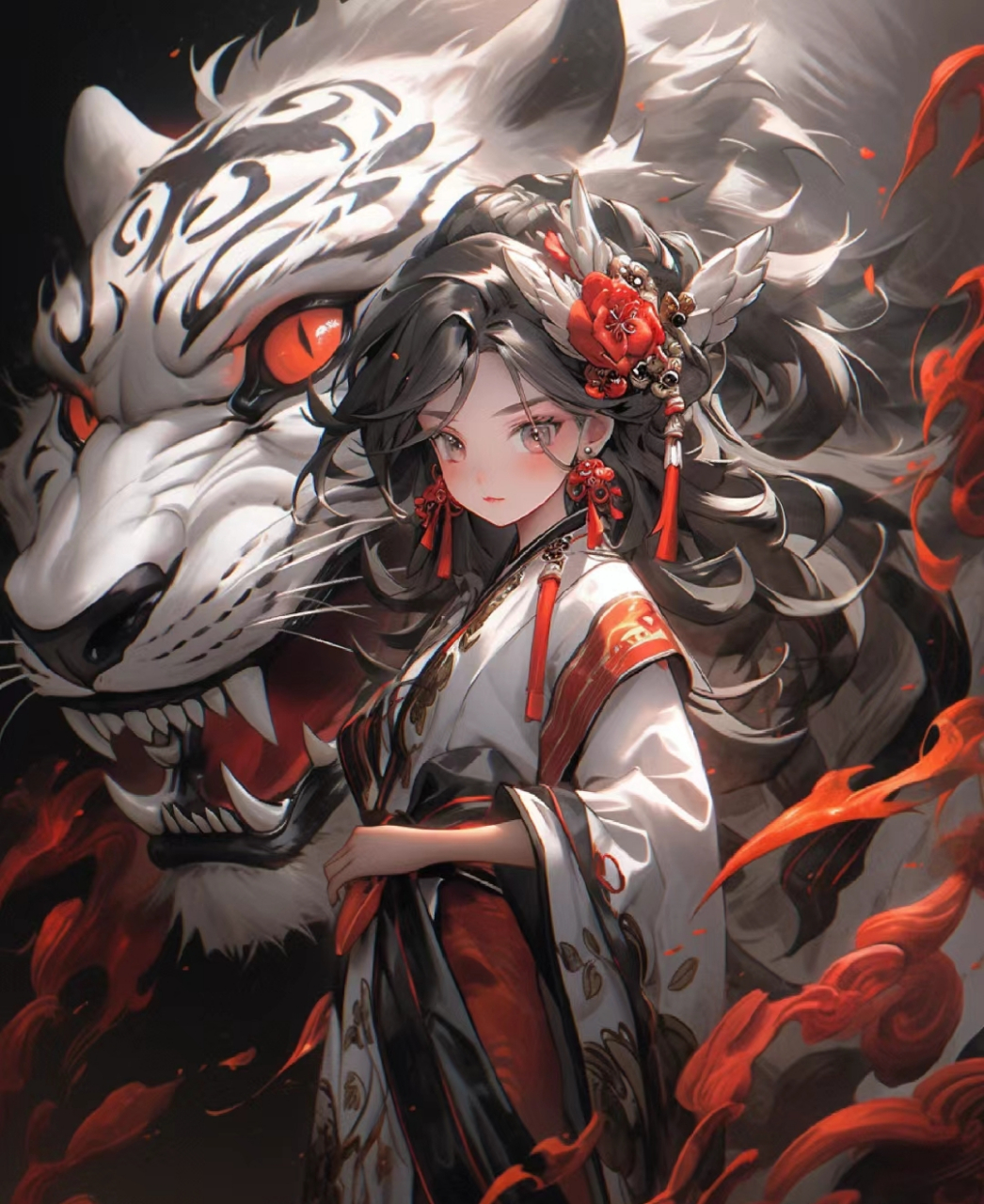 十二生肖拟人之寅虎#ai绘画