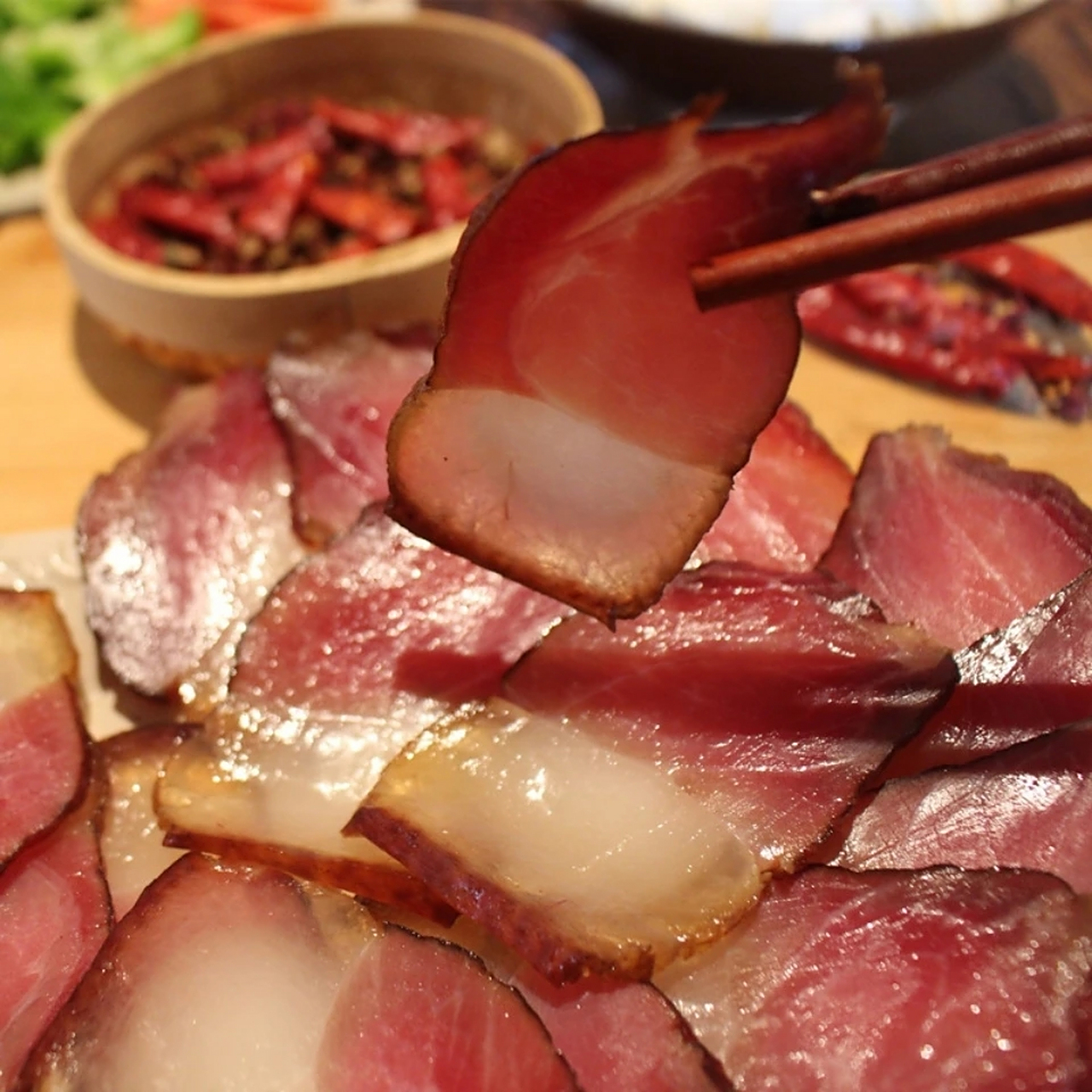 湖南腊肉农家柴火烟熏腊肉特产年货腌咸肉非四川腊肉咸肉湘西腊肉