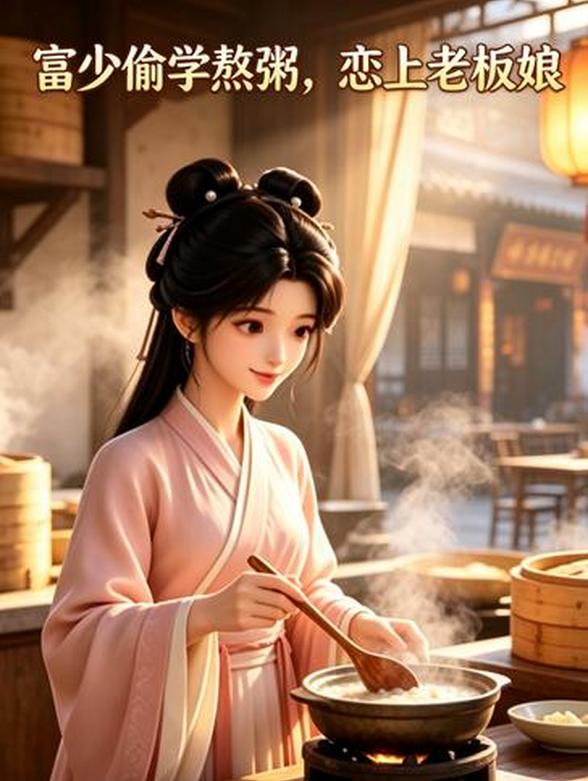 富少偷学熬粥，恋上老板娘