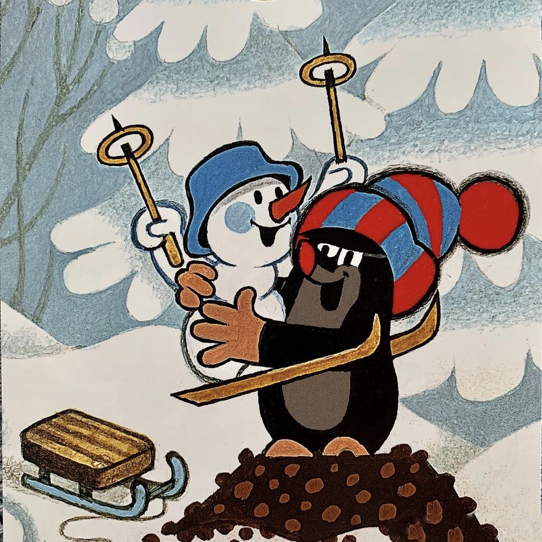 创意美术|鼹鼠的故事小插画