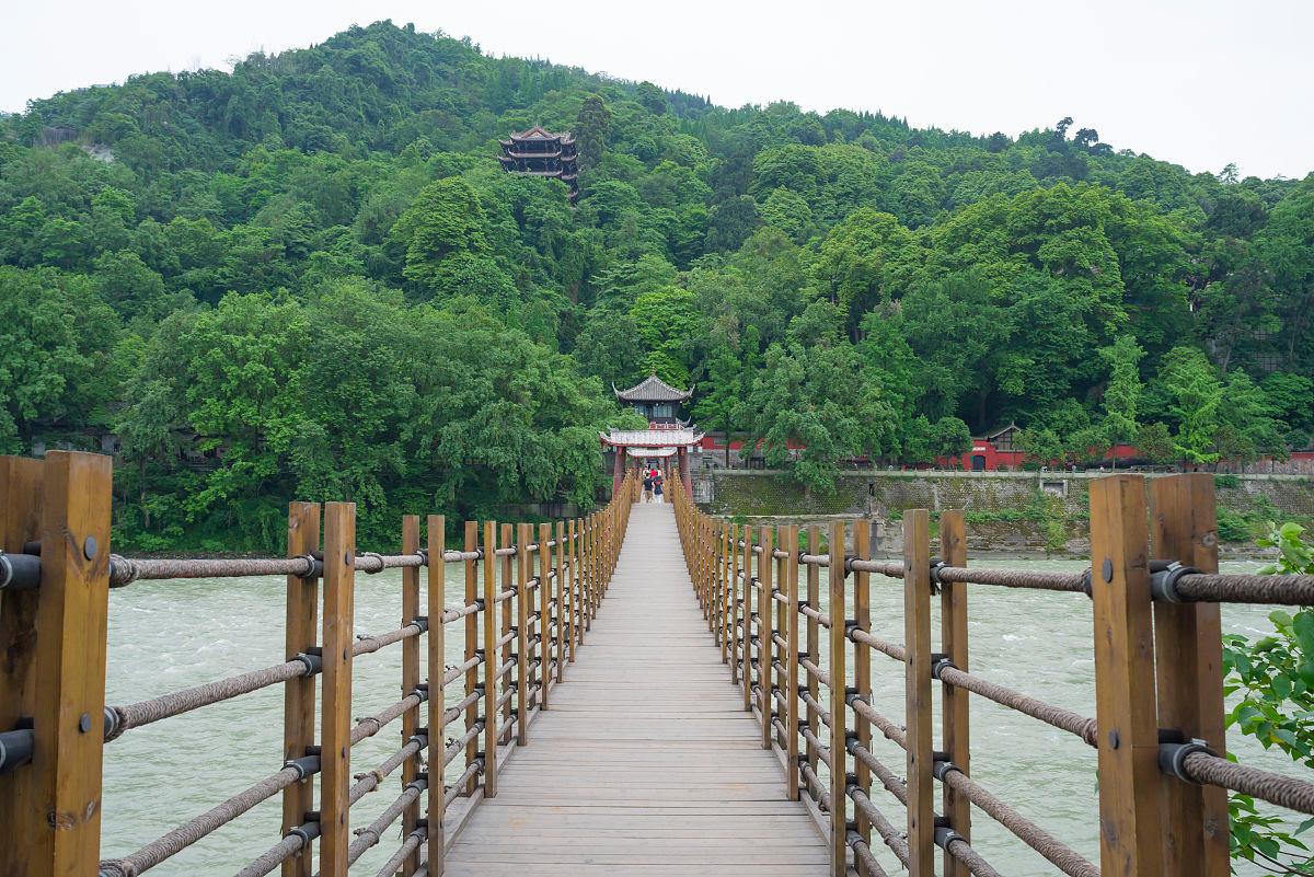 都江堰安澜索桥——上世纪七十年代建的古桥