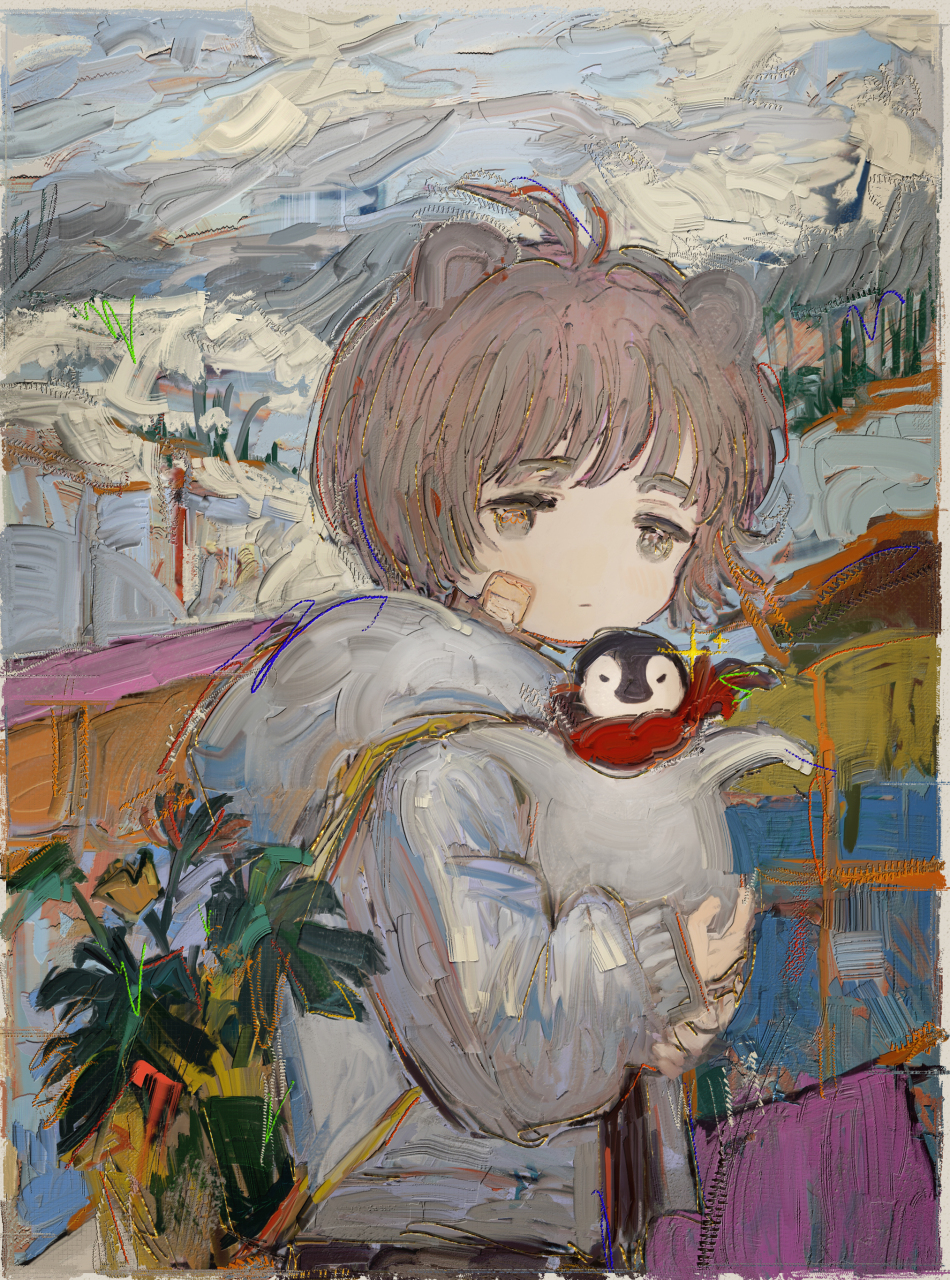 油画与二次元的艺术碰撞#二次元#  画师:ciel