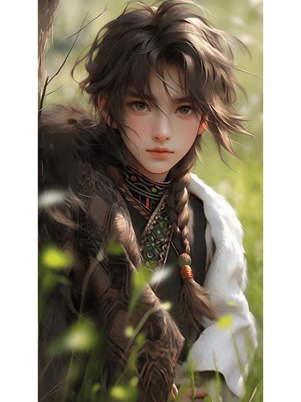 异域少年‖可爱粘人的草原小狗勾 #二次元# #ai共创计划# #ai绘画