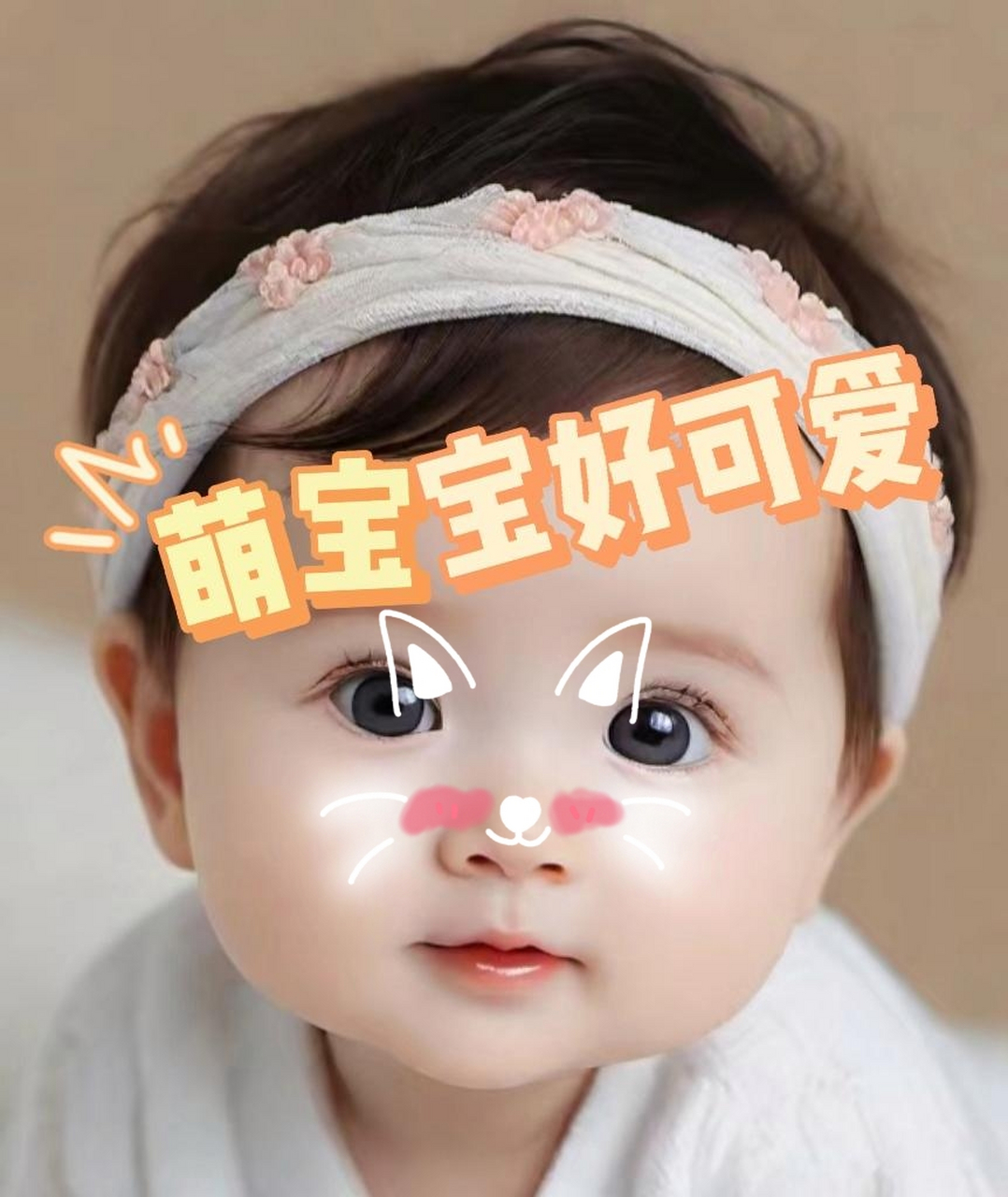 萌宝好可爱!  看着这个可爱的小宝贝,我不禁感叹生命的神奇和美好.