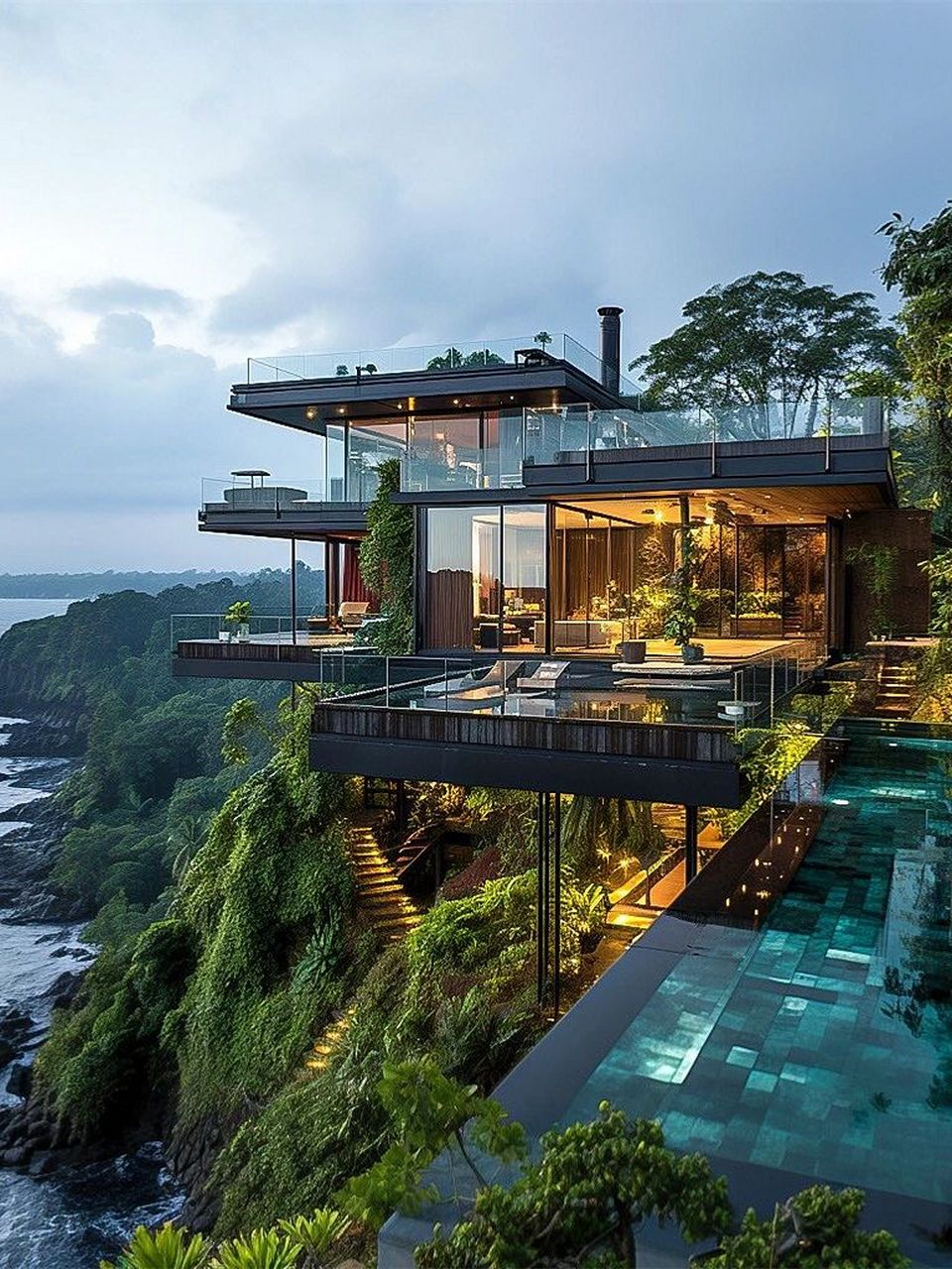 天外来物  这个绿色系森林别墅真的好顶!