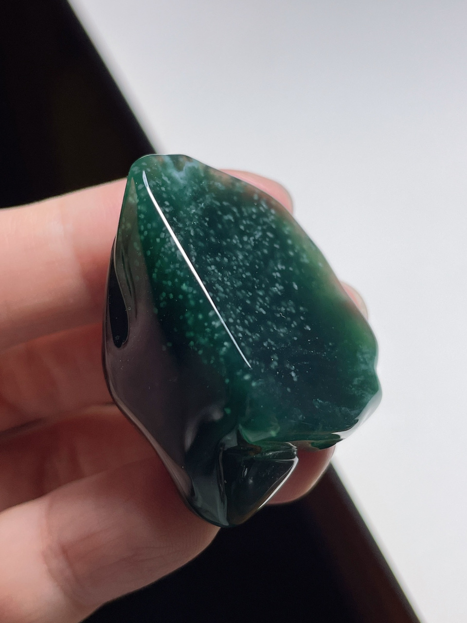 水雪花棉,水头胶感十足,底子纯,显工,起货漂亮,尺寸38-30-16mm#翡翠