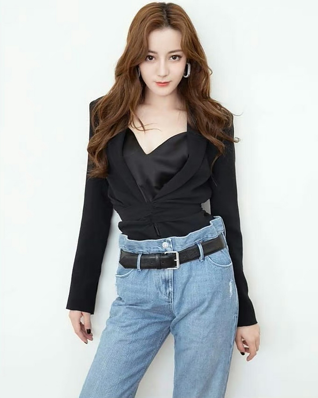 迪丽热巴# 大长腿穿牛仔裤就是好看