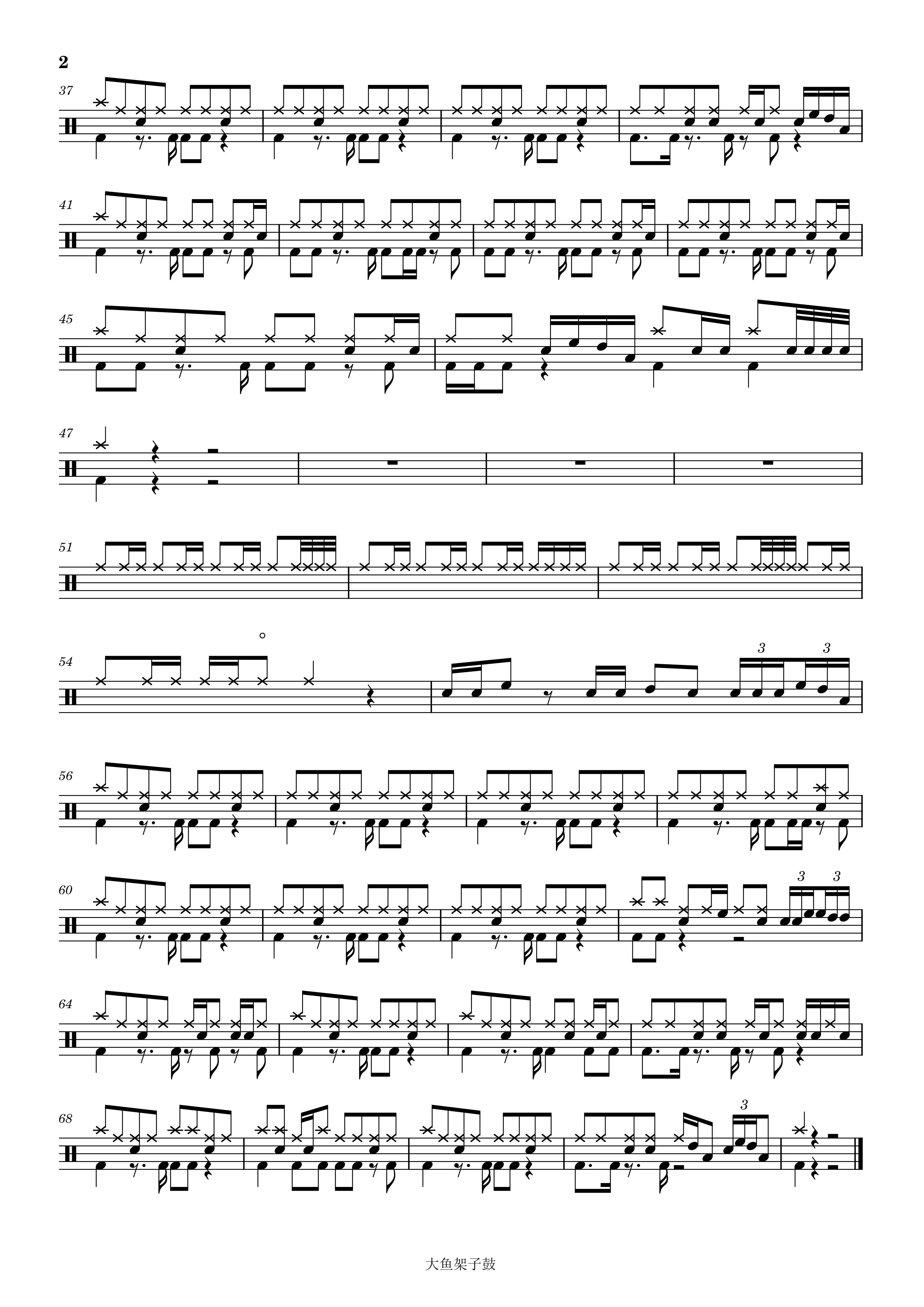 superstar架子鼓鼓谱完整版分享