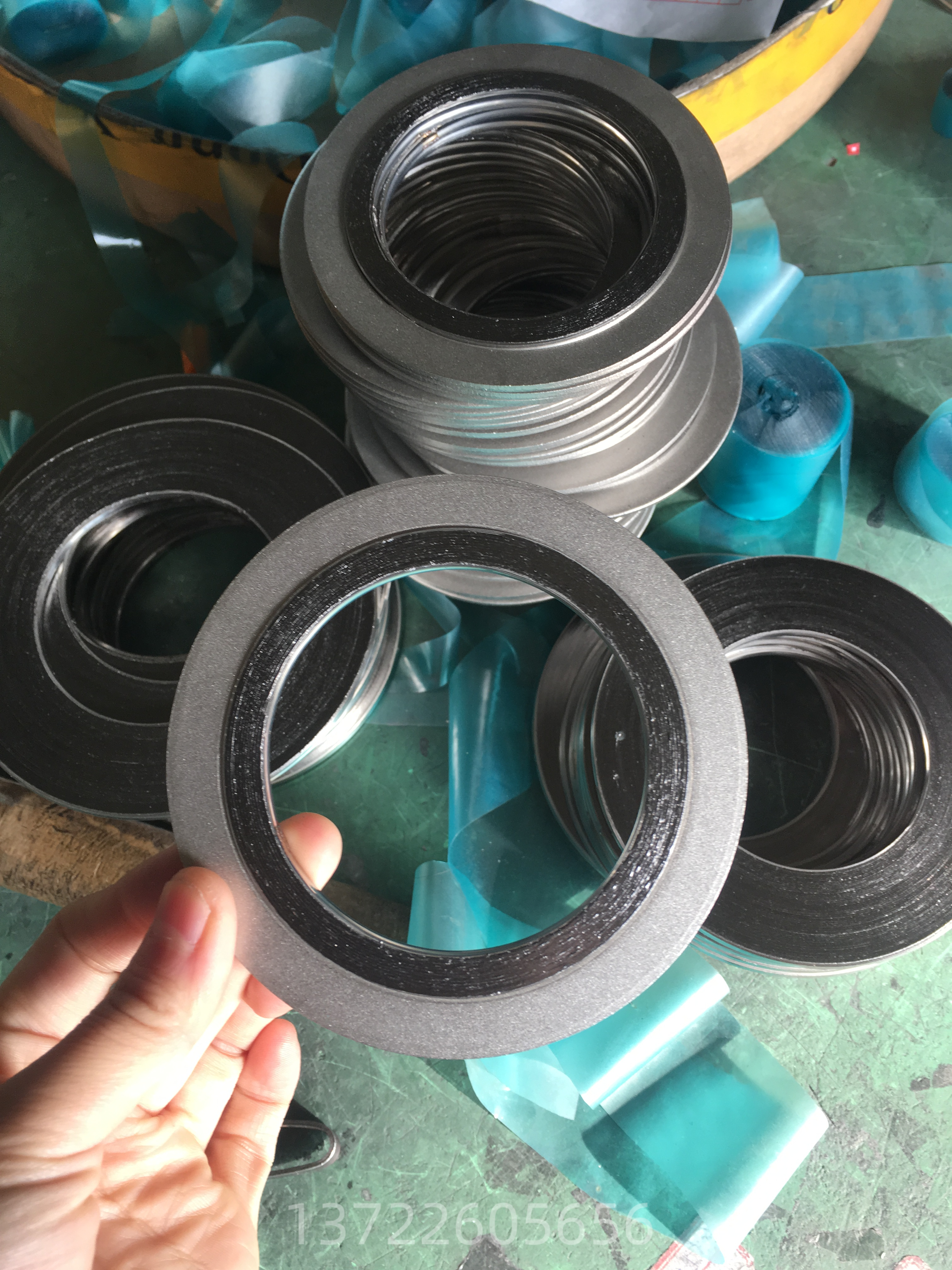 金属缠绕垫304内外环 石墨垫片耐高温高压阀门密封圈法兰密封垫片