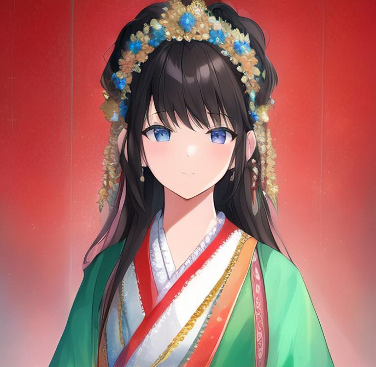 有趣表情:好看的古风动漫美女头像表情手机壁纸,犹如美丽的公主#动漫