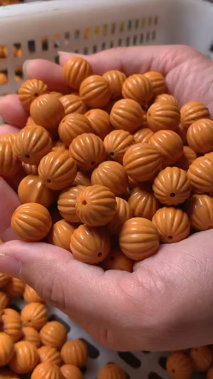 猴头精品雕刻瓜珠全品无瑕疵颗颗精挑龙炎料手串