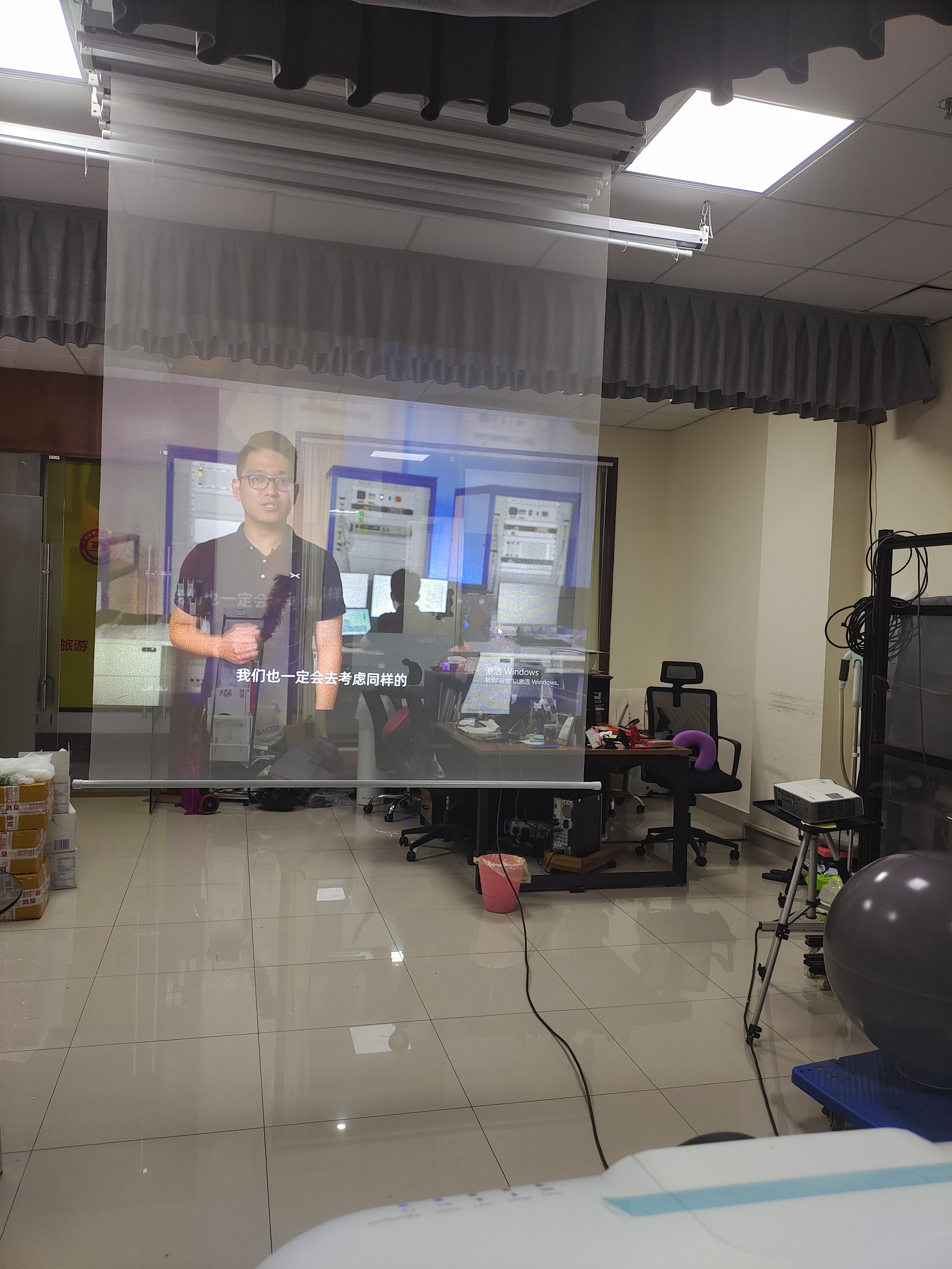 全息投影膜裸眼3d透明双面成像