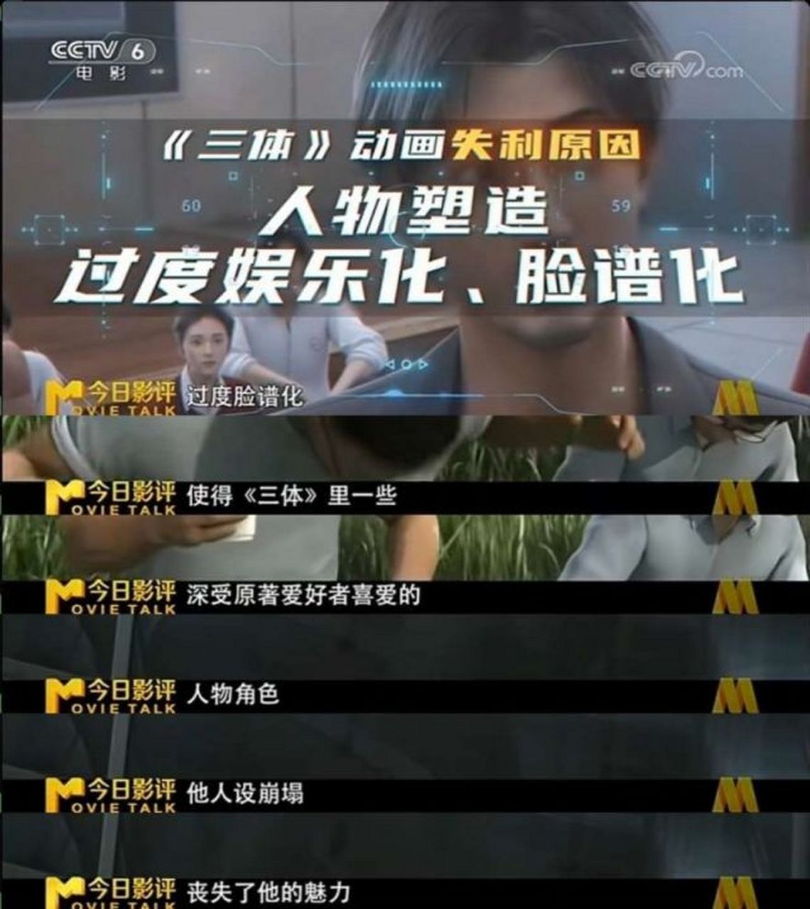 电影频道的六公主对于艺画开天的《三体》进行了一次影评,你觉得主持