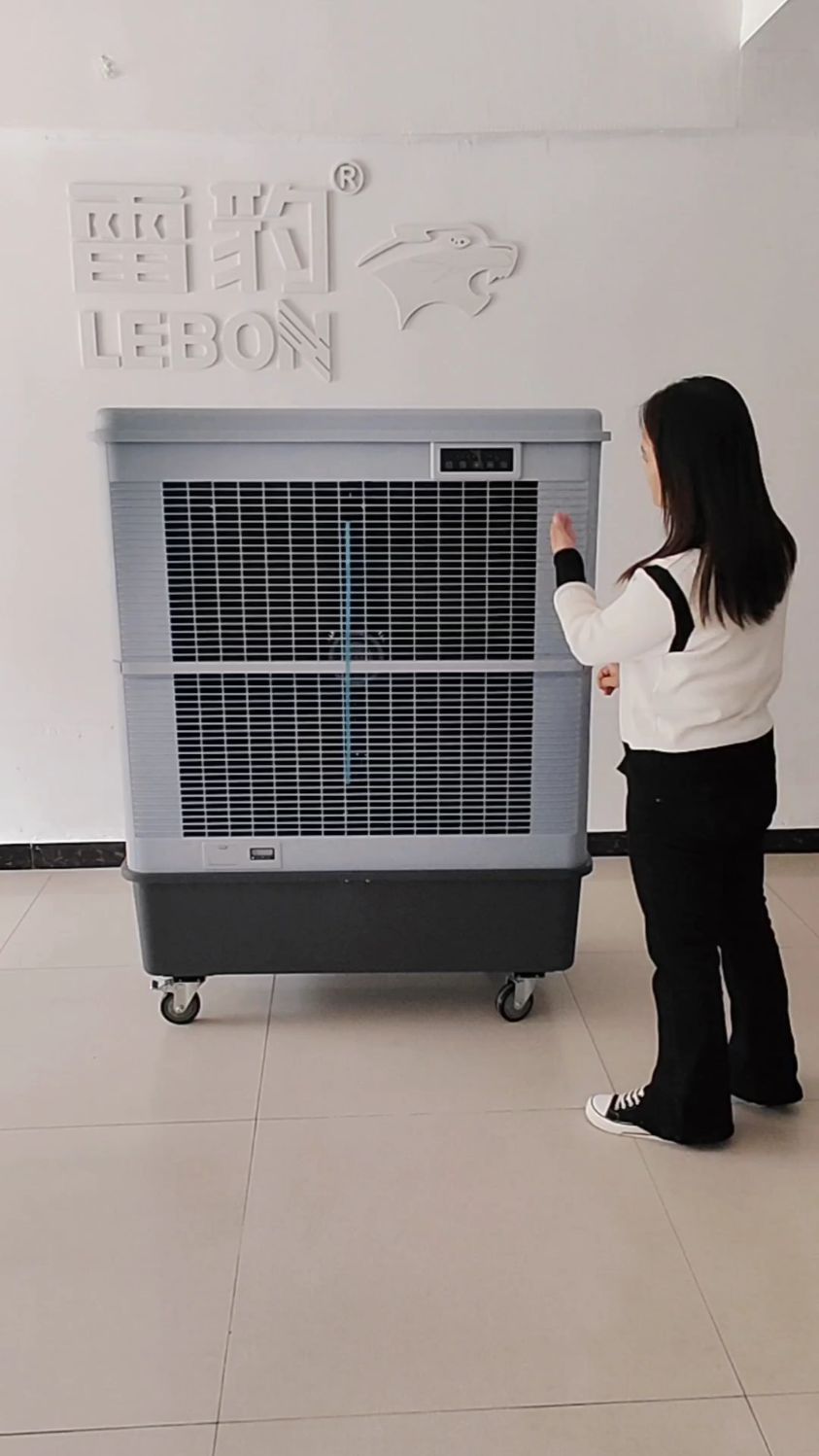 雷豹冷风机夏季厂房降温水冷空调扇