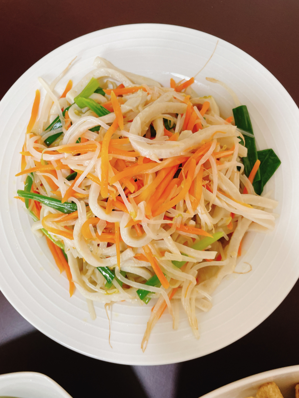 潮汕家常菜, 豆芽炒鱼面 香煎鱼丸 清炒油麦菜 家常做法简单美味