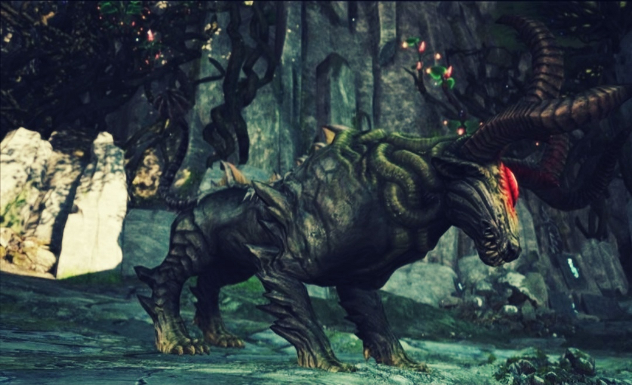 五彩神牛  五彩神牛,上古一种,形似老牛,毛发呈 五色,力大无尽,不惧