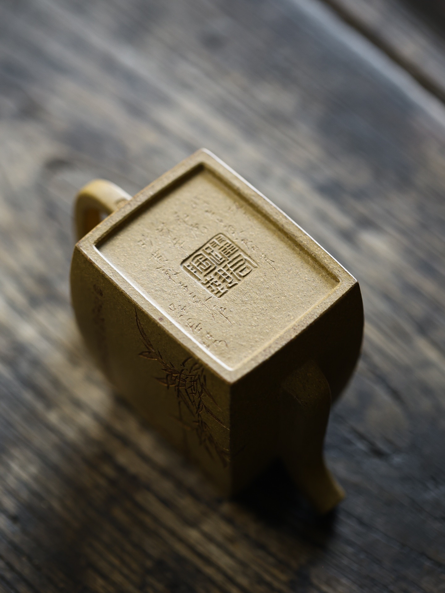 宜兴紫砂壶顾跃君全手工汉方壶