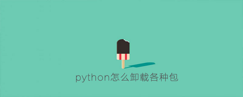 如何在python中卸载各种包