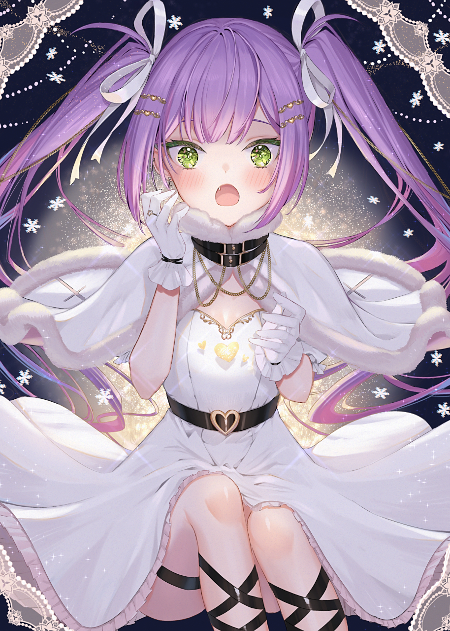 紫发双马尾小萝莉[滑稽]#二次元# #二次元美图# #我爱二次元