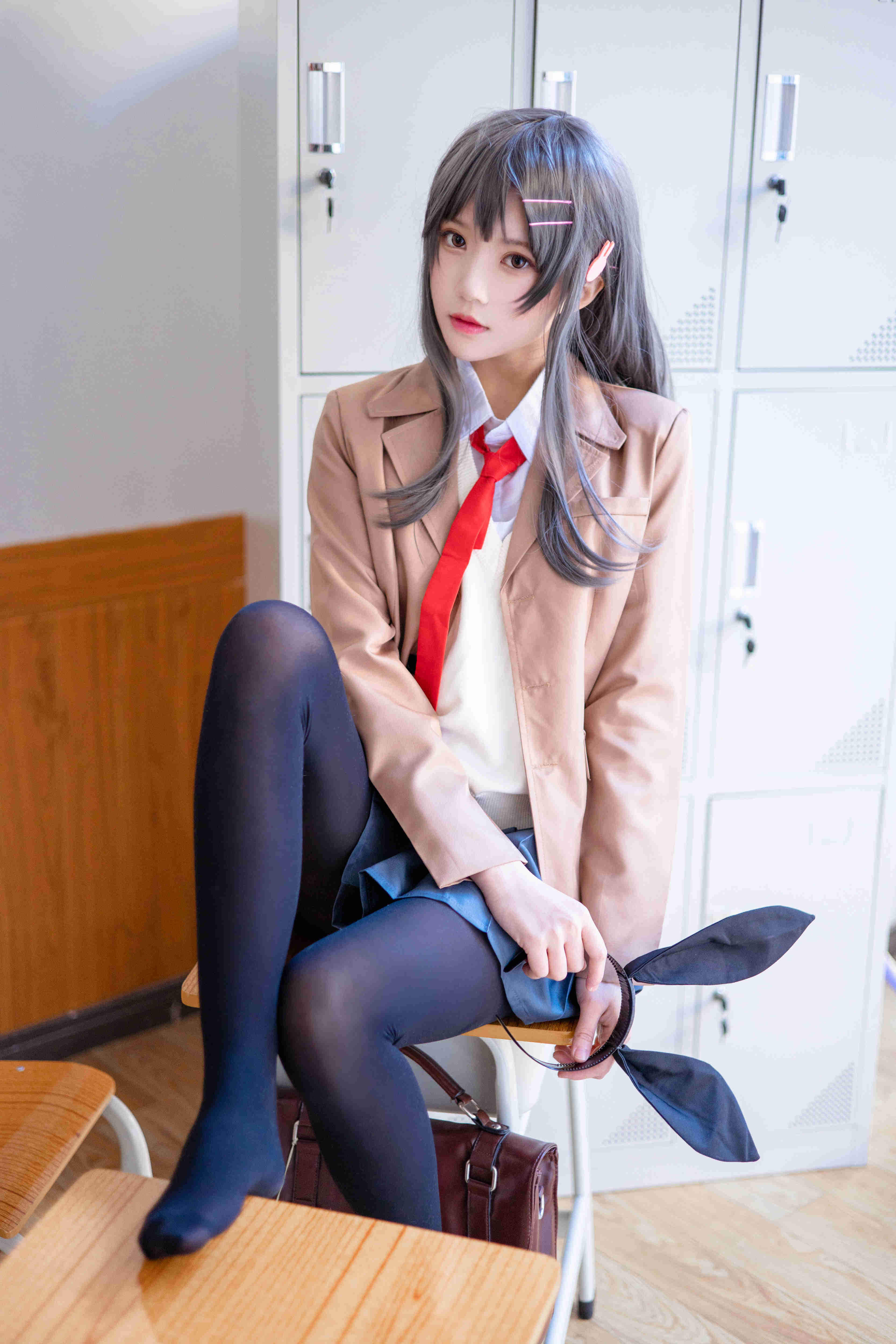 桜桃喵cos麻衣学姐美图**鉴赏！被人遗忘的少女，怎么可能被忽视？ liuliushe123.com六六社 第11张