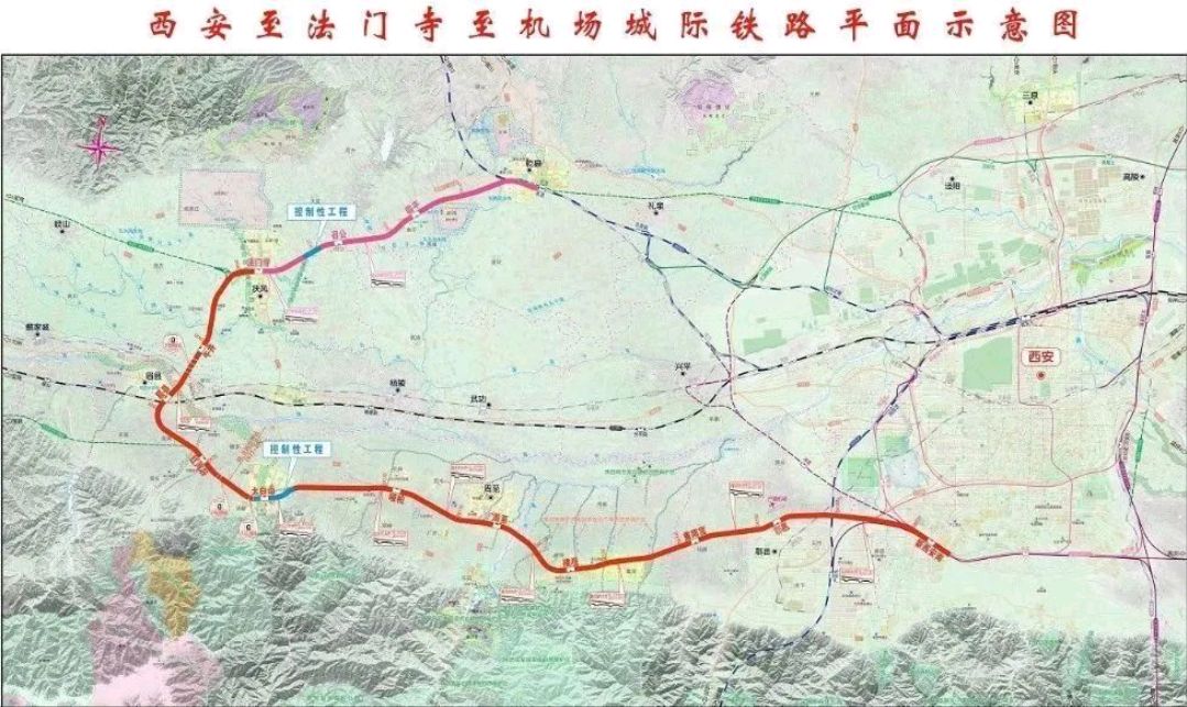 西法城際鐵路已重啟,但新方案寶雞扶風眉縣並不連接,被完全割裂