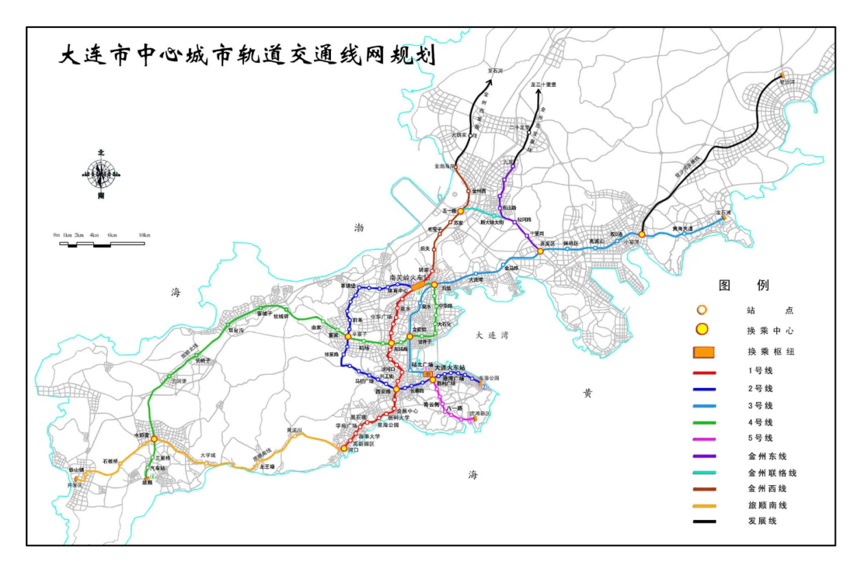 大连地铁未来规划图图片