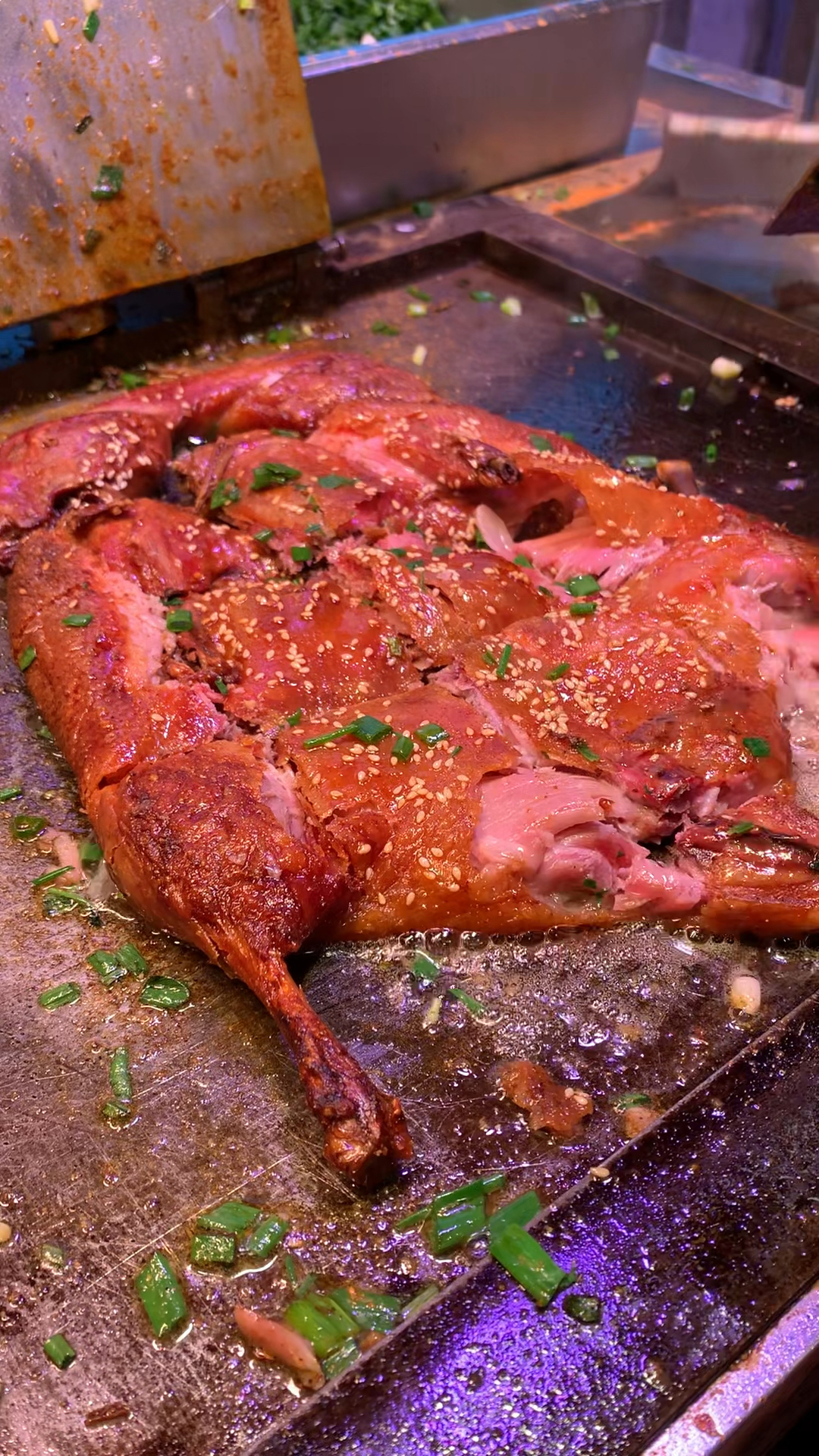 铁板烤鸭,美味不用等.