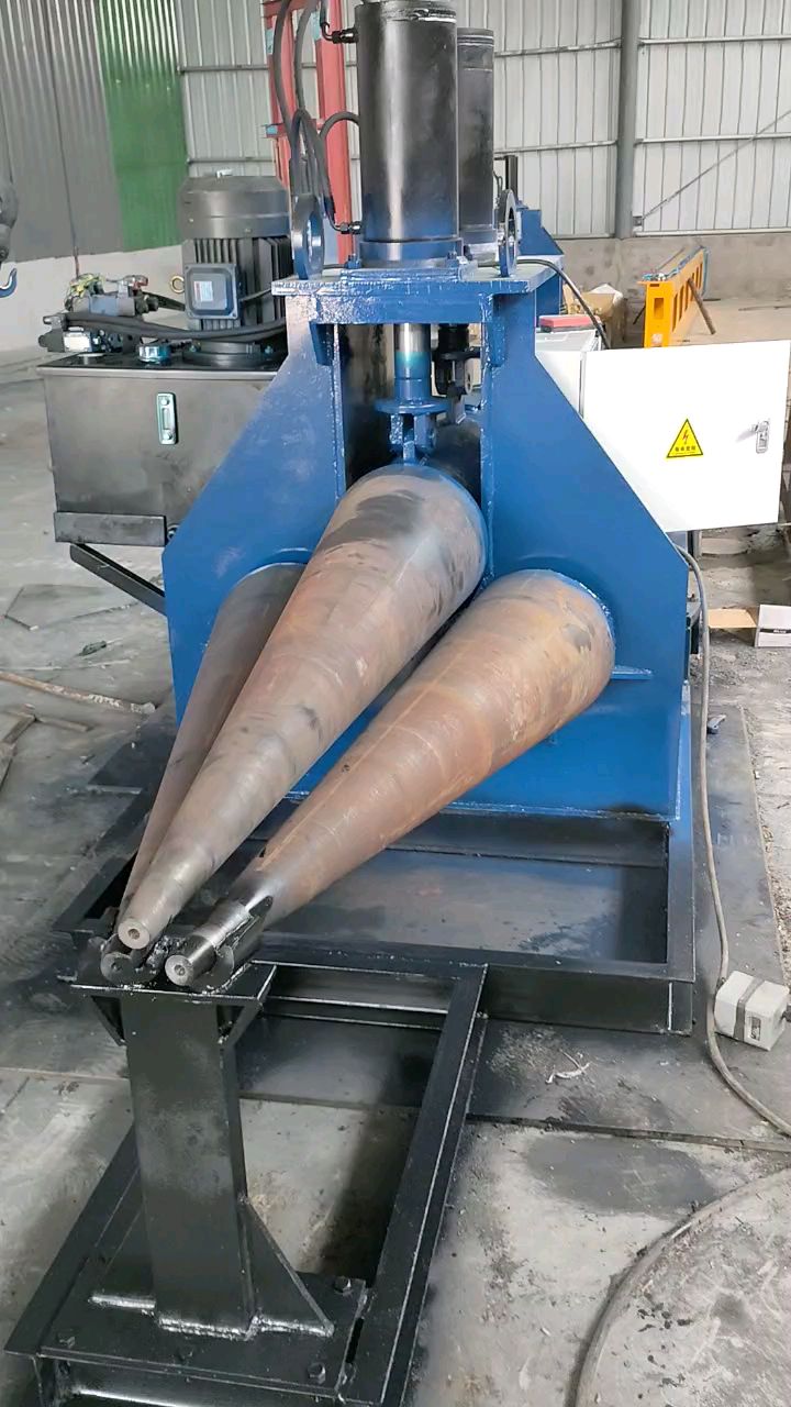 锥度卷圆机 锥度卷板机 圆管焊管卷圆机 卷板机-度小视