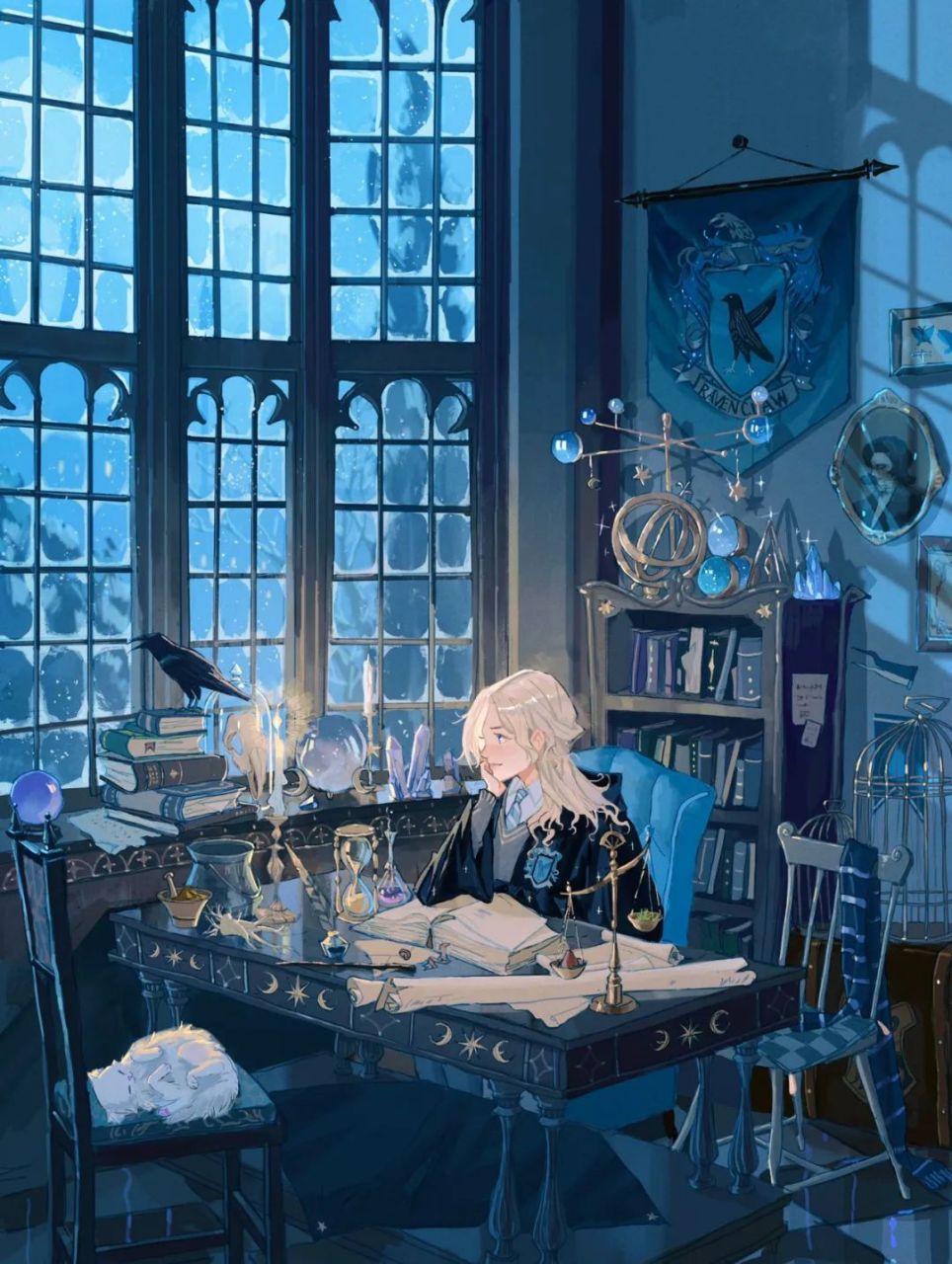 哈利波特插画,魔法学校什么时候开学啊