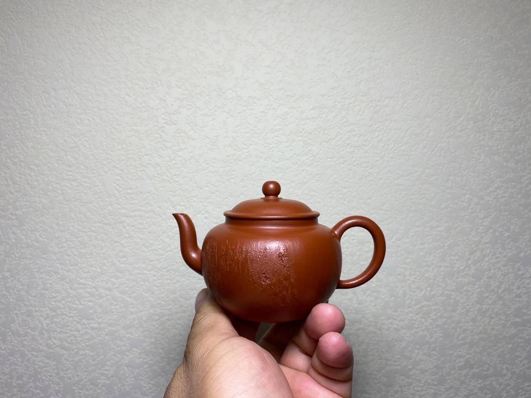 朱泥界·秦巡新品61宫灯壶#紫砂壶# #全手工#  赵庄老朱泥,125cc 壶