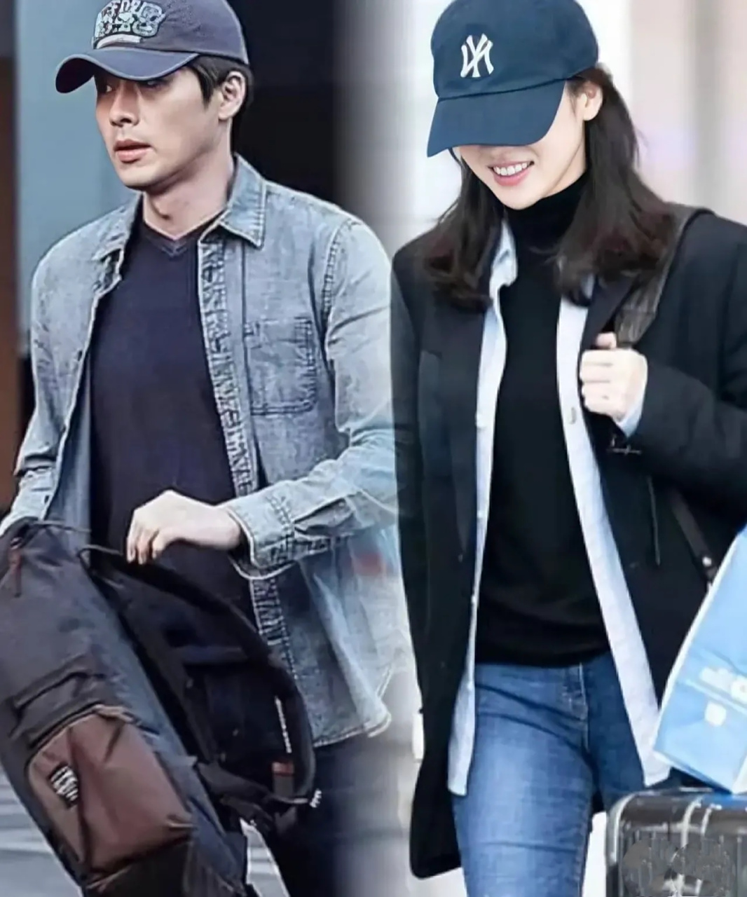 玄彬孙艺珍机场美照来啦! 俊男靓女这也太养眼了吧!