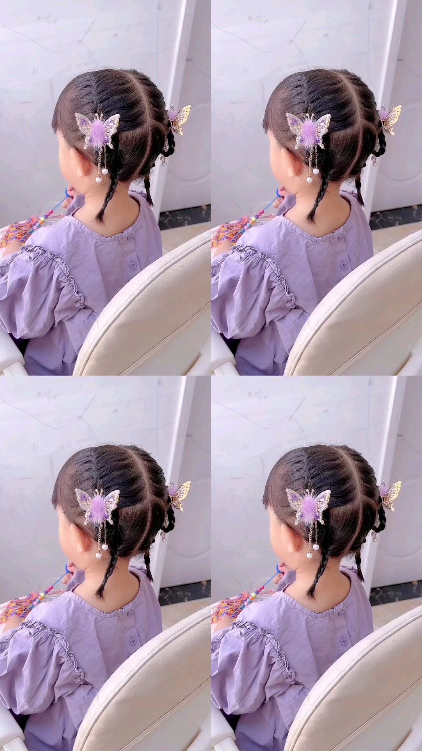 儿童编发:大家要的鱼骨辫开头教程来了,真的是很简单的