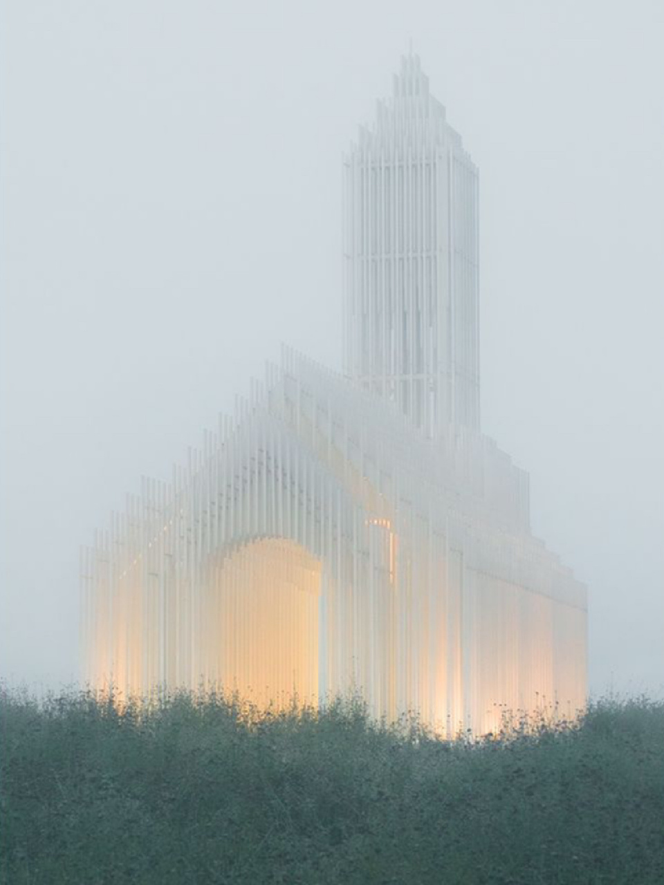 建筑艺术/无影教堂-在消失的教堂  无影教堂,坐落在成都眉山市彭山区