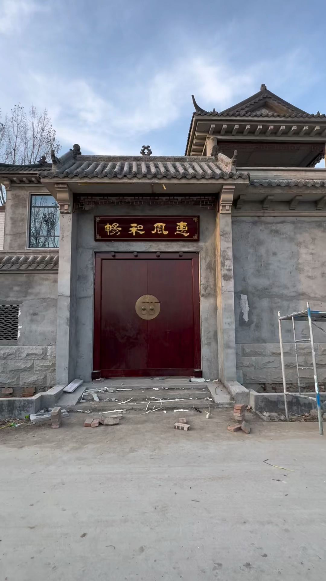 红花梨实木大门