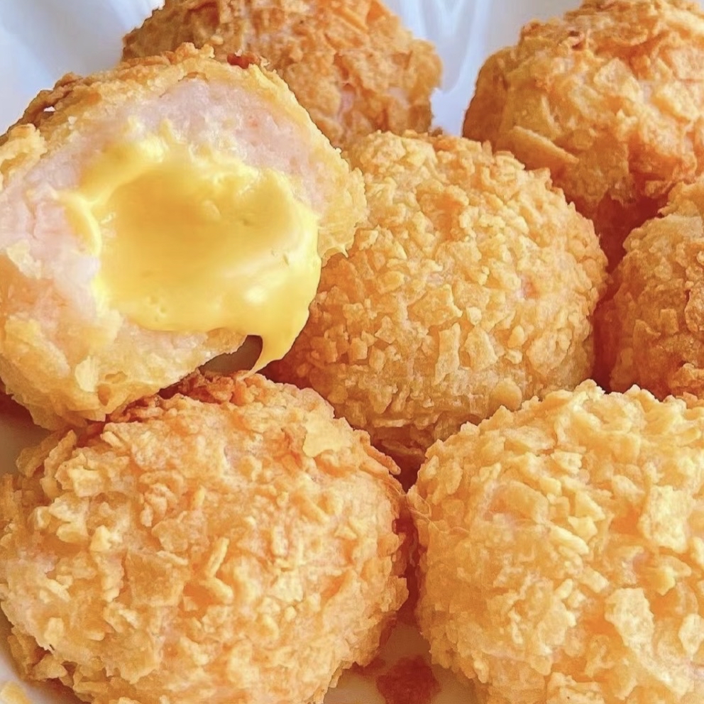 有人还记得很多年前kfc里的芝士虾球吗?现在没有卖的了,只能自己做了