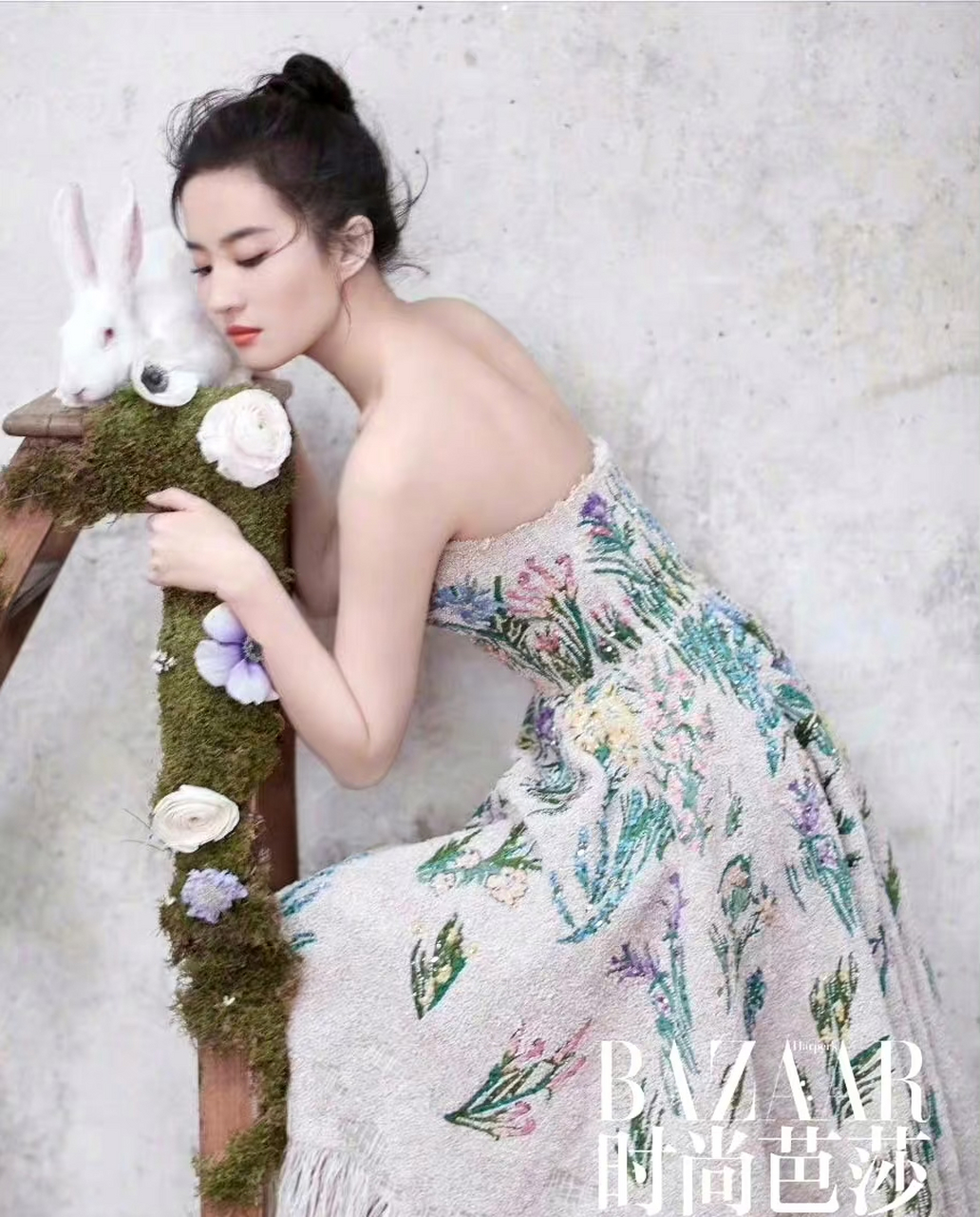 刘亦菲时尚芭莎大片 好美好优雅