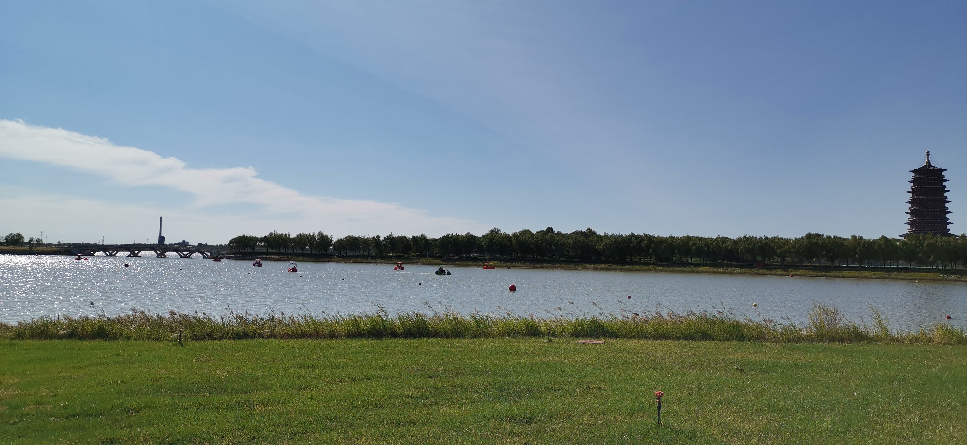 河口区面条沟湿地公园,鸣翠湖湿地风景区,胜利油田